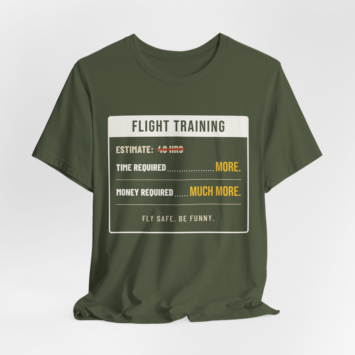 Flight Training: Time Required = More Pilot Shirt