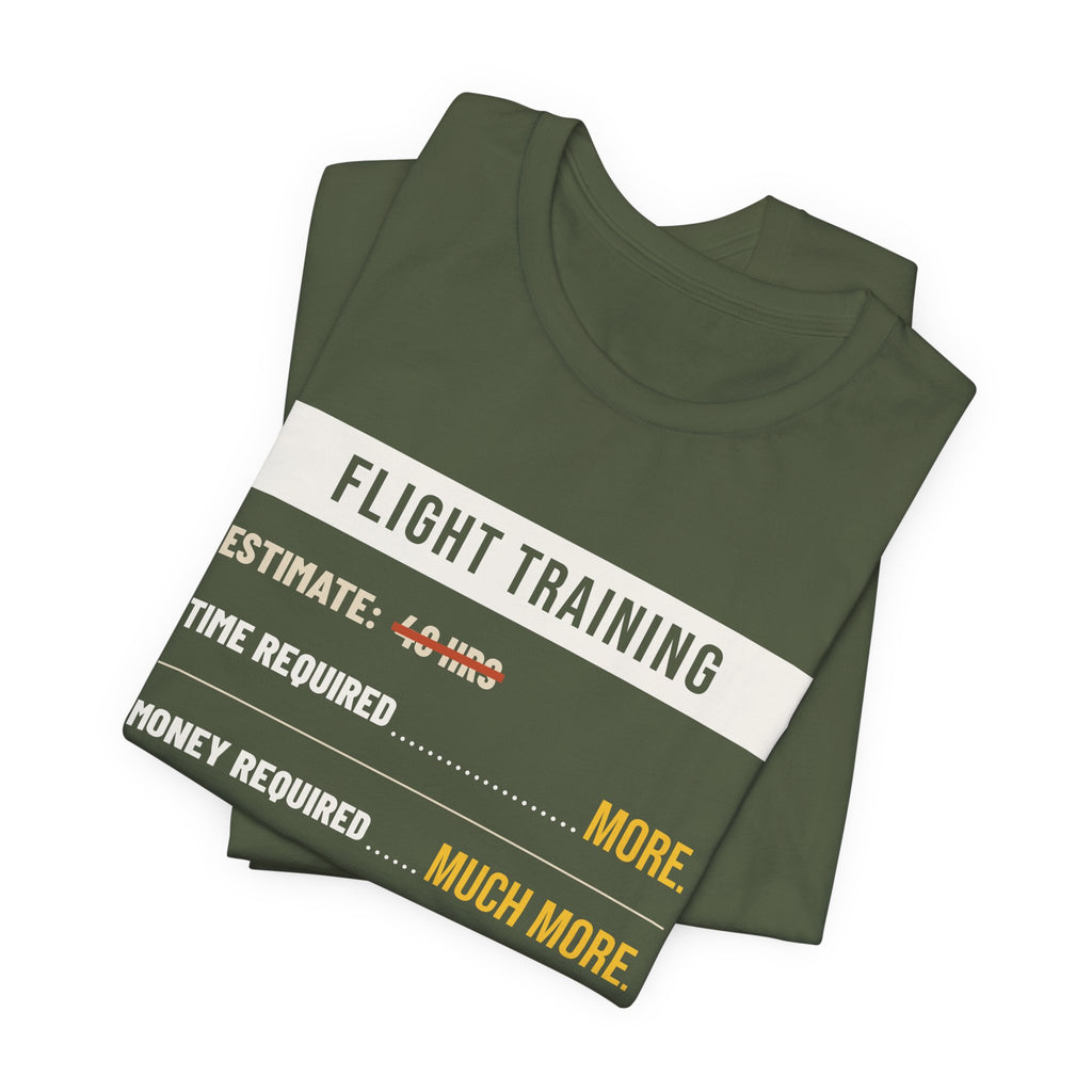 Flight Training: Time Required = More Pilot Shirt