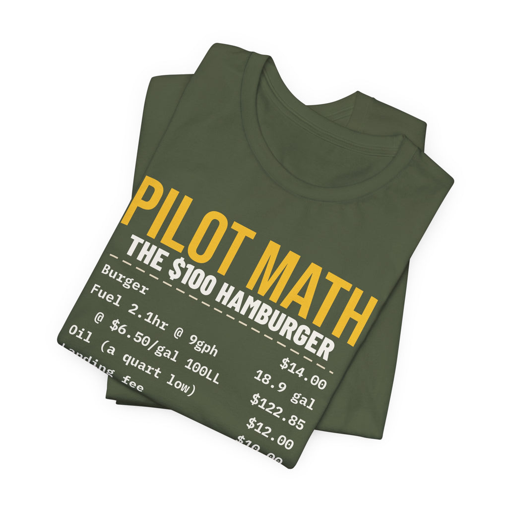 Pilot Math $100 Hamburger T-Shirt