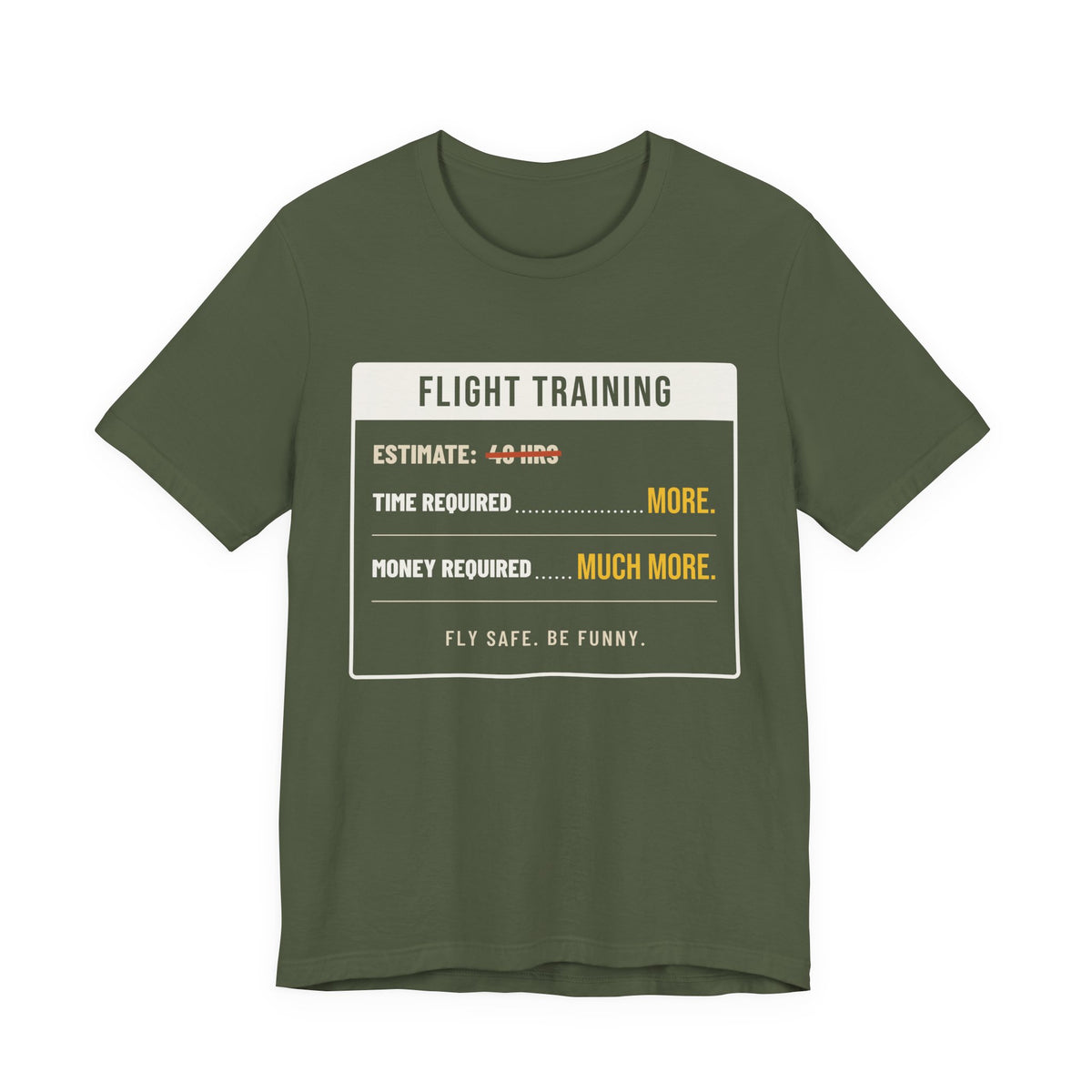 Flight Training: Time Required = More Pilot Shirt