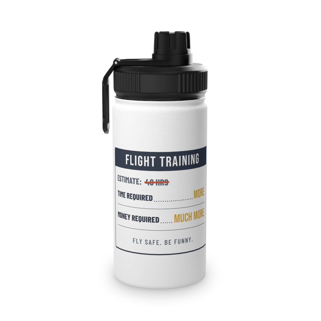 Flight Training: Time Required = More Pilot Water Bottle